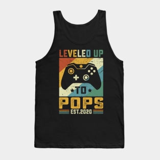 Vintage Leveled Up To Pops Est.2020 Tank Top